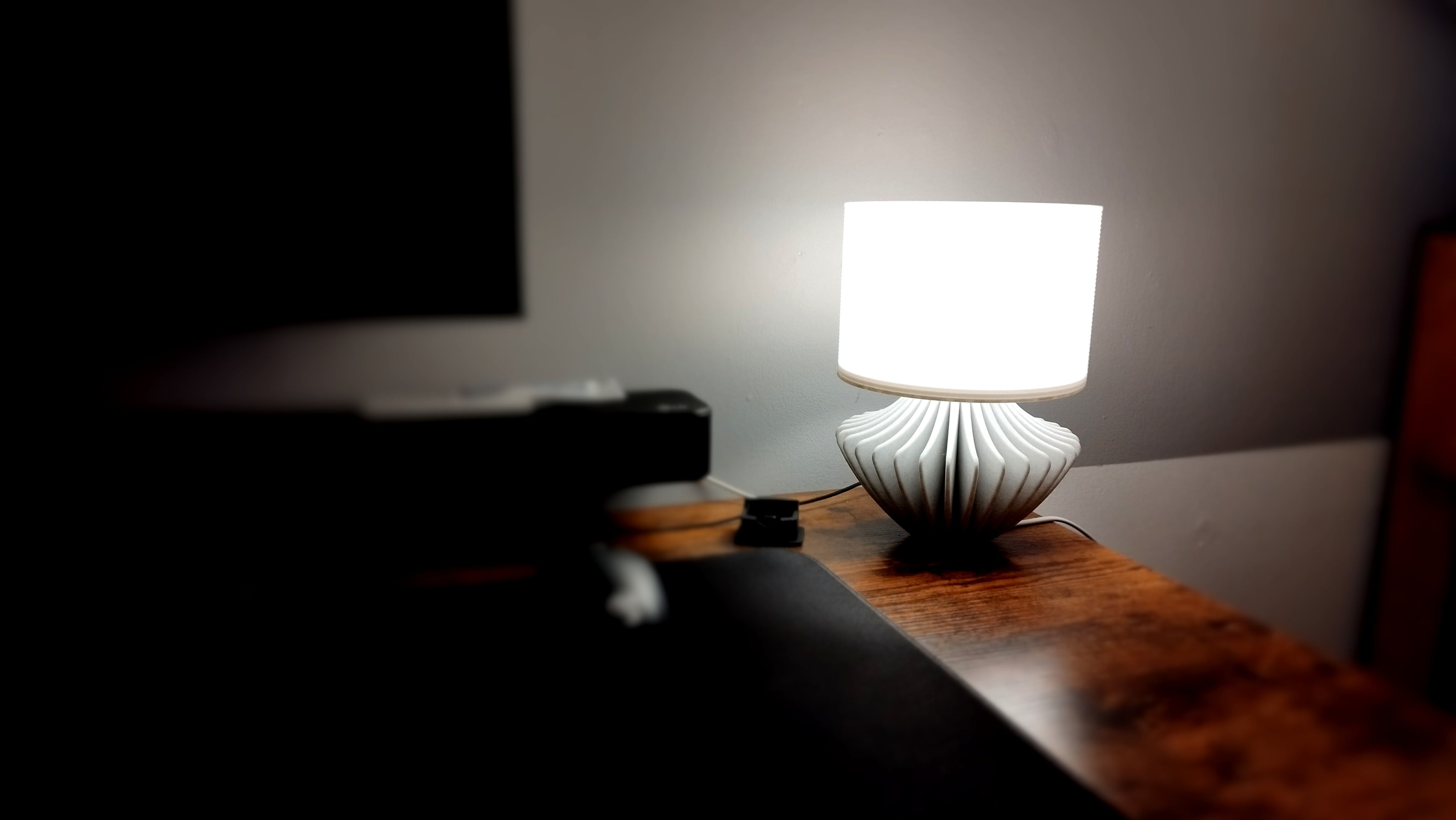 Tischlampe Umbrella Marmor