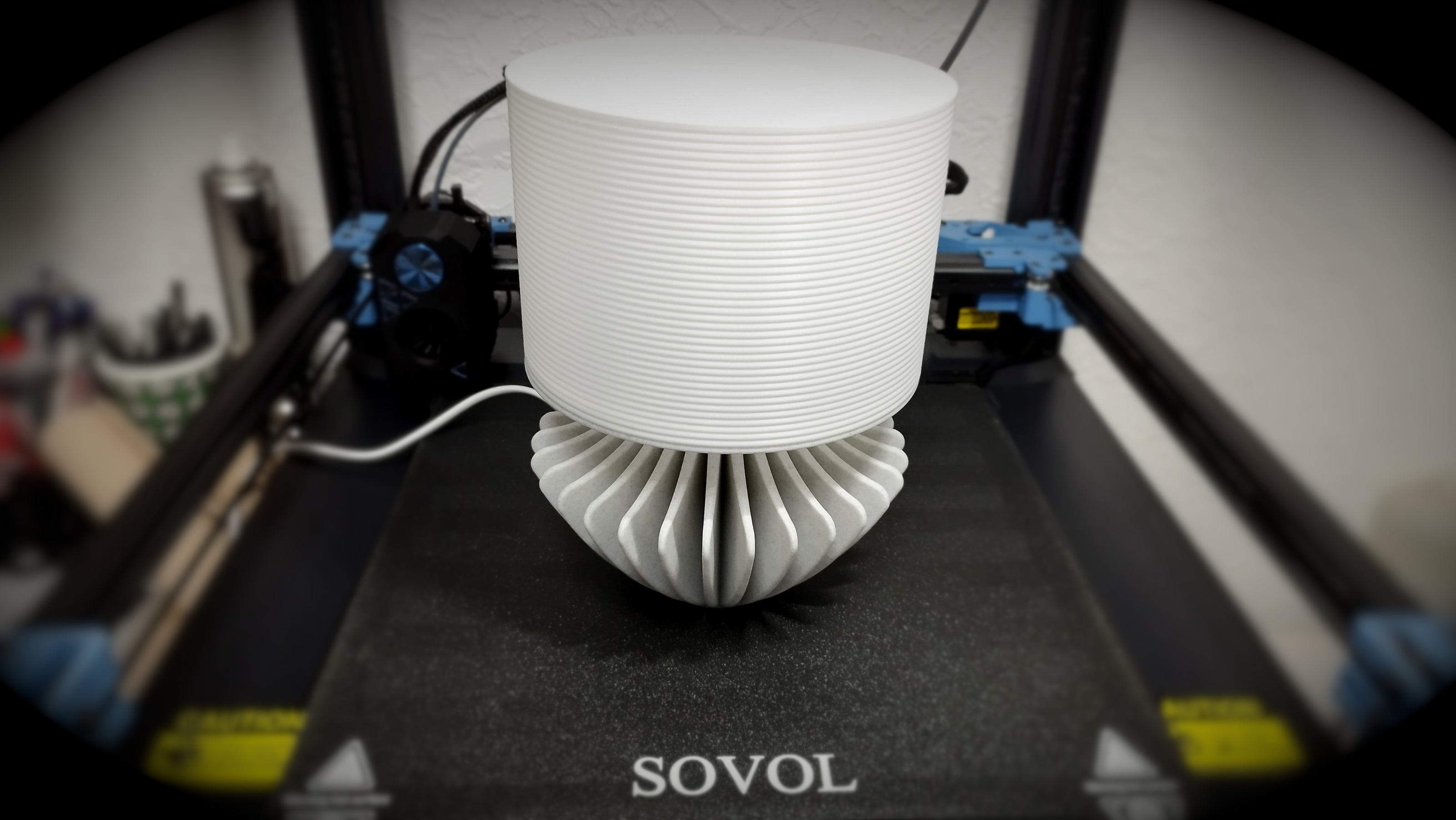 Tischlampe Umbrella Marmor