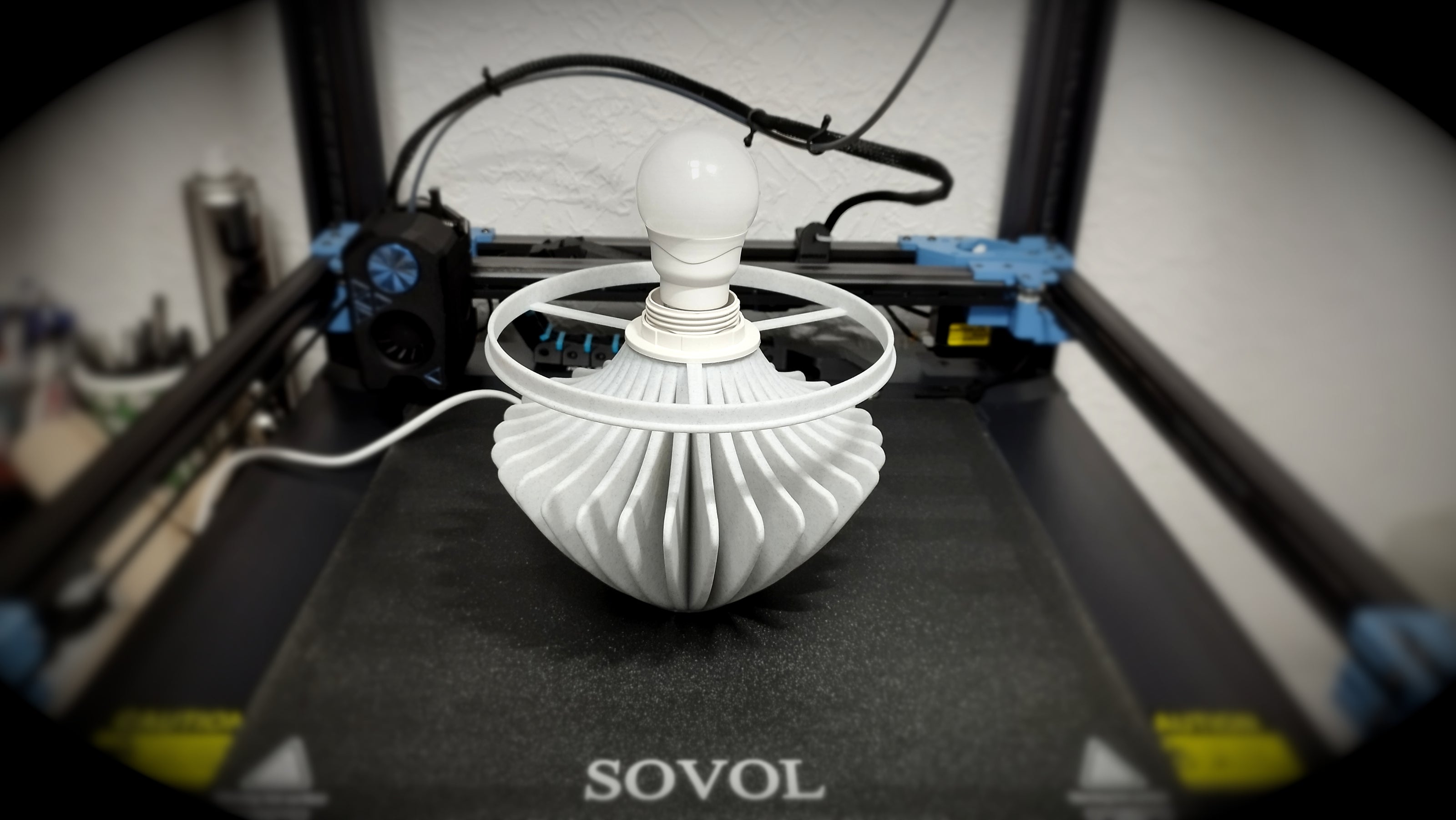 Tischlampe Umbrella Marmor