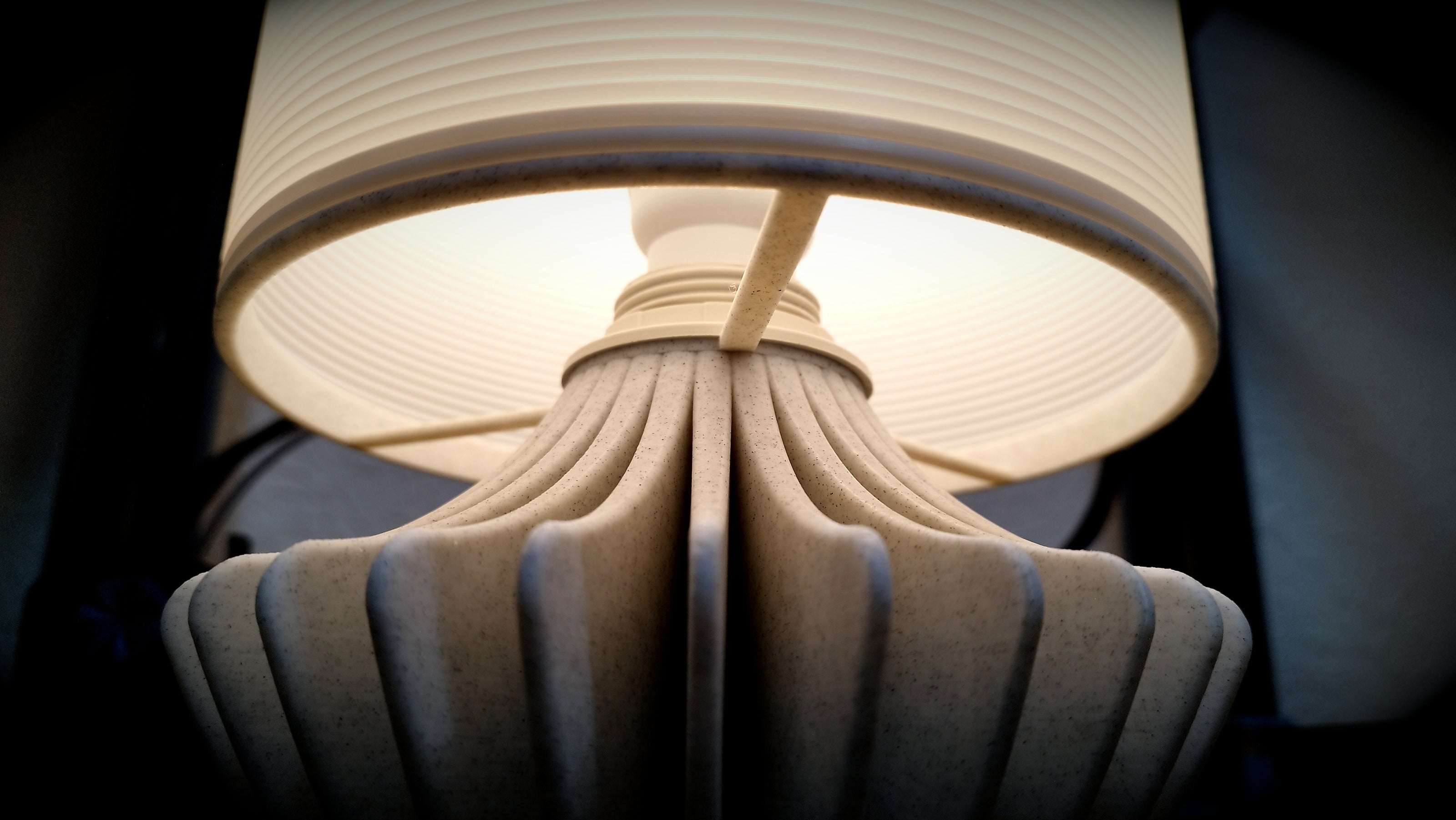 Tischlampe Umbrella Marmor