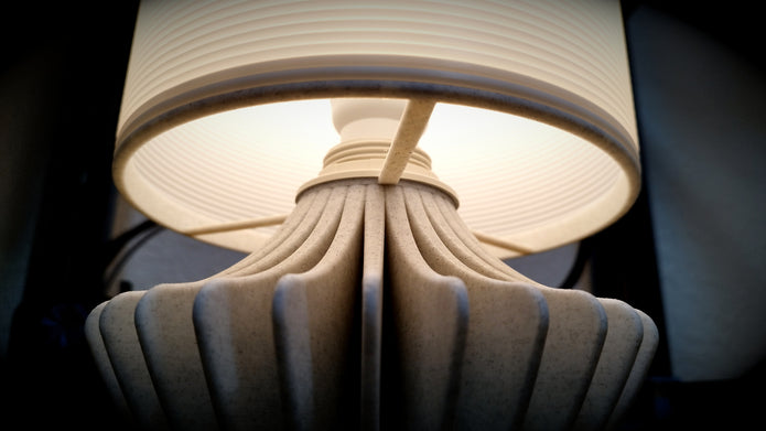 Tischlampe Umbrella Marmor