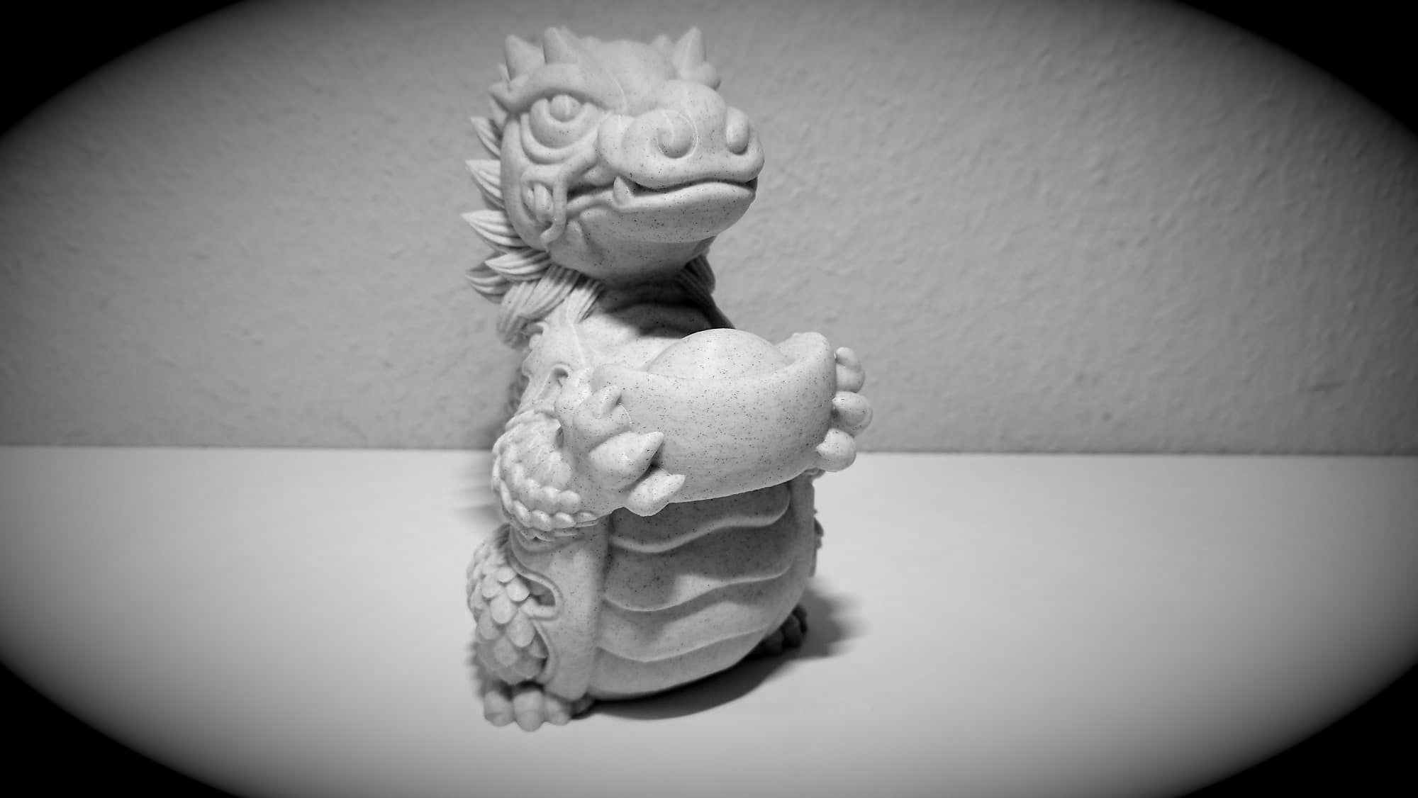 Asiatischer Drache Marmorptik