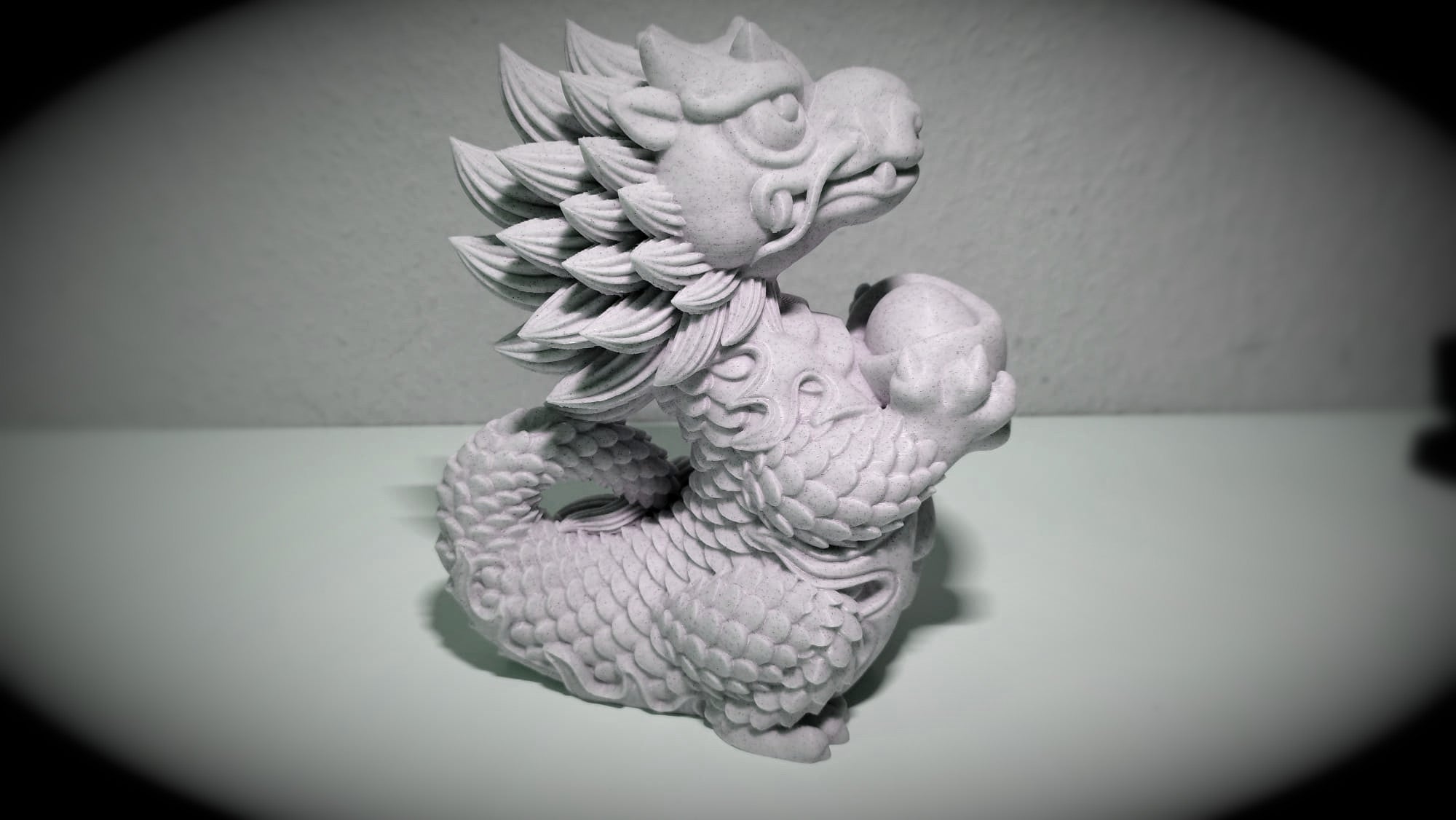 Asiatischer Drache Marmorptik